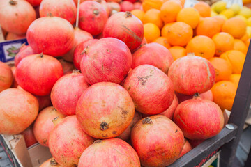 pomegranate delicious juicy healthy food