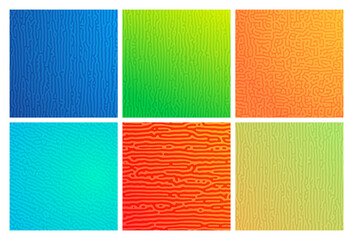 Fototapeta premium Turing reaction colorful background