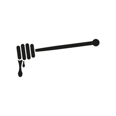 Honey stick icon. Simple vector illustration on a white background