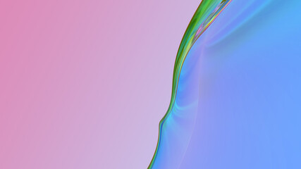 Abstract gradient background with transparent blue shape.
