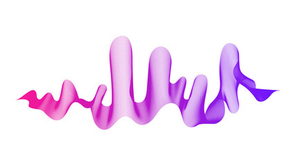 Abstract backdrop with colorful wave gradient lines