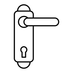  Vector Doorknob Outline Icon Design