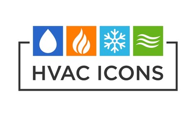 hvac icon logo template