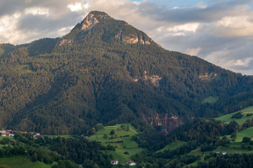 FIE ALLO SCILIAR, SOUTH TYROL/ITALY - AUGUST 7 : View of the Dolomites from Fie allo Sciliar, South...