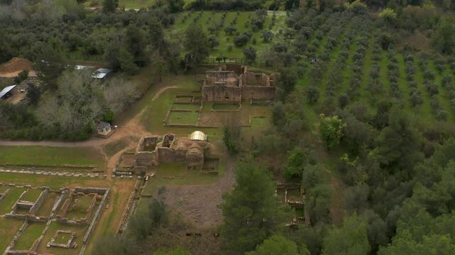Aerial, Ancient Olympia, Peloponnes, Greece