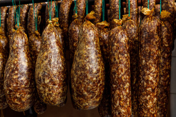 smoked sausage from hesse in germany