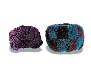 Trendy stylish hat for women. Studio shoot.