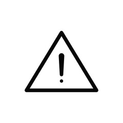 Warning icon vector. Attention sign