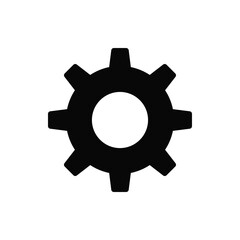 Settings icon vector. Gear sign