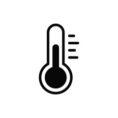 Thermometer icon vector. Temperature sign