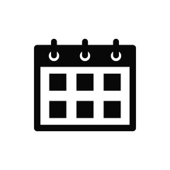 Calendar icon vector. Date sign