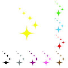 Star vector icon. Sparkle illustration sign. shining burst symbol. Twinkling logo.