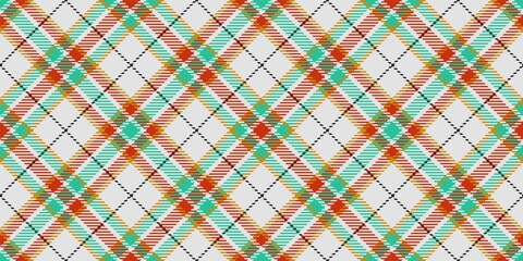 bright red and green stripes with black threads on white checkered costume fabric seamless diagonal texture for gingham, plaid, tablecloths, shirts, tartan, clothes, dresses, bedding, blankets