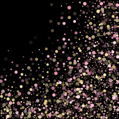 Bokeh confetti circles decoration holiday background.