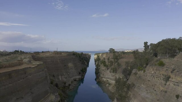 Aerial, Canal Of Corinth, Greece