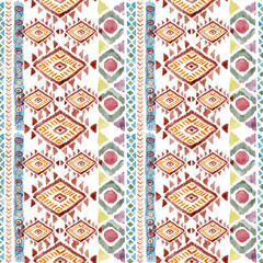 Ethnic african seamless pattern Horizontal stripes multicolor print for your textiles wrapping paper card digital clipart