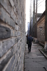 Fototapeta na wymiar Ancient city tourism in china 