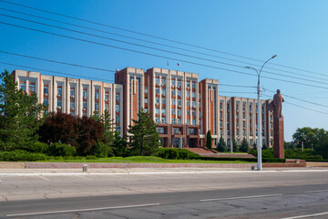 Transnistria parliament building in Tiraspol