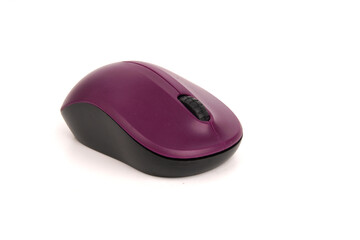 Wireless computer mouse isolated on white background