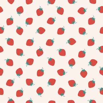 Set Of Vector Strawberry Patterns Berry Backgrounds For Wrapping Paper  Fabric Packaging Textile Stock Illustration - Download Image Now - iStock