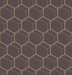 Obraz premium Seamless Abstract Pattern With Hexagons