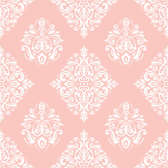 Classic Seamless Pink and White Pattern