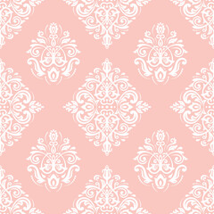 Classic Seamless Pink and White Pattern
