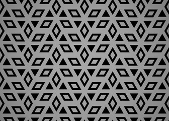 Abstract geometric pattern. A seamless vector background. Black and gray ornament. Graphic modern pattern. Simple lattice graphic design