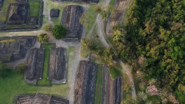 Pyramids El Taj&iacute;n an ancient town in Veracruz Mexico a beautiful UNESCO archeological site. Religious temples, pyramids and town served to Mayan culture and Totonacas tribe.