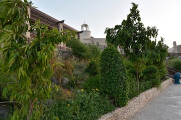 Al Rafisah Dam, Khorfakkan, United Arab Emirates March 22, 2021, the view and around Al Rafisah dam, near Wadi Shis in Hajar Mountains