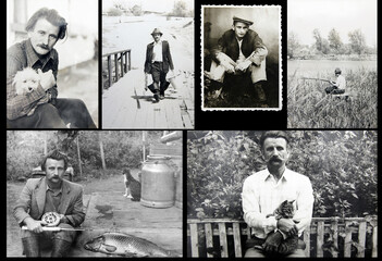 a old vintage picture men