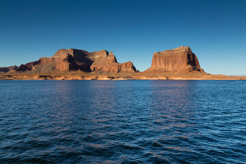 Naklejka premium Lake Powell and the Glen Canyon in Utah and Arizona