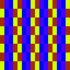 Vector seamless chess pattern with colorful squares 