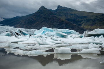 Fjallsarlon Glacier Lagoon, Iceland, Europe