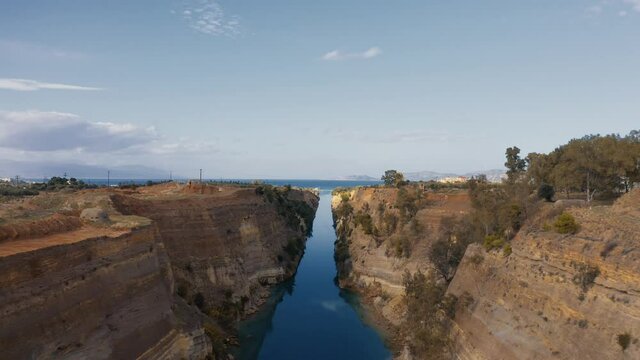 Aerial, Canal Of Corinth, Greece