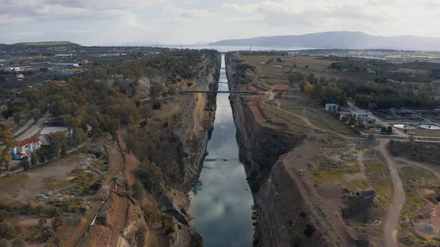 Aerial, Canal Of Corinth, Greece