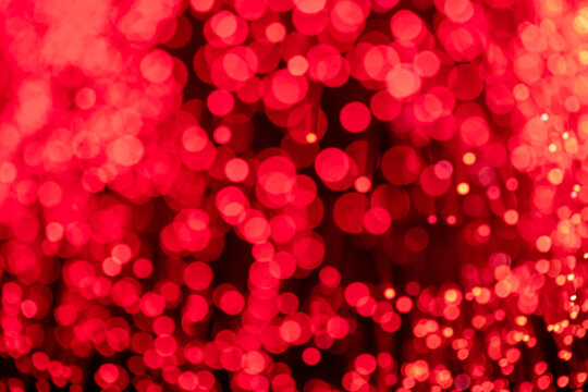 Abstract background of blurred lights with bokeh effect