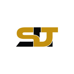 SDT letter monogram logo design vector