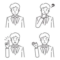 若い男性セットA