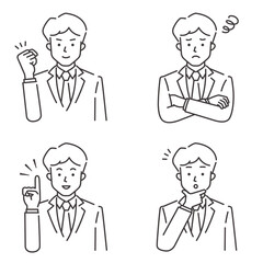 若い男性セットB