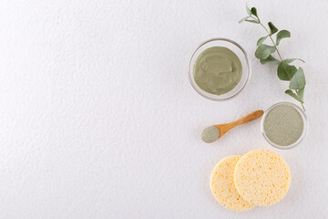 Cosmetic clay powder for skin and hair