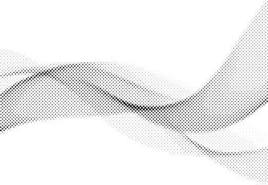 Abstract Wave Element. Stylized Halftone Line Art Pattern Background. Data Visualization Dynamic Wave Pattern Vector. 