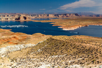 Lake Powell and the Glen Canyon in Utah and Arizona