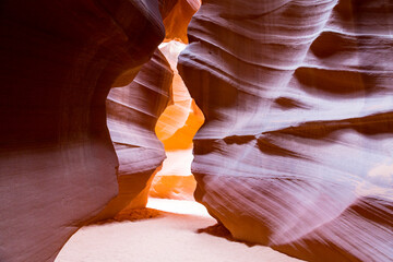 Antelope Canyon is a slot canyon on Navajo land east of Page, Arizona - 423946214