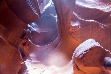 Antelope Canyon is a slot canyon on Navajo land east of Page, Arizona - 423946893