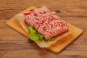 Raw Minced pork meat for cooking