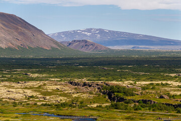 Landscape in Thingvellir National Park, Iceland, Europe