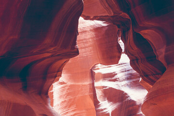 Antelope Canyon is a slot canyon on Navajo land east of Page, Arizona