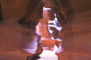 Antelope Canyon is a slot canyon on Navajo land east of Page, Arizona