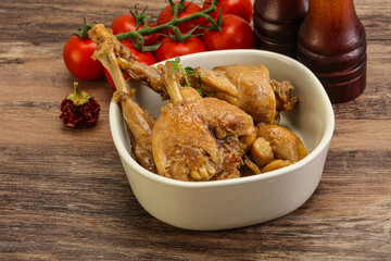 Rabbit stew in spicy sauce